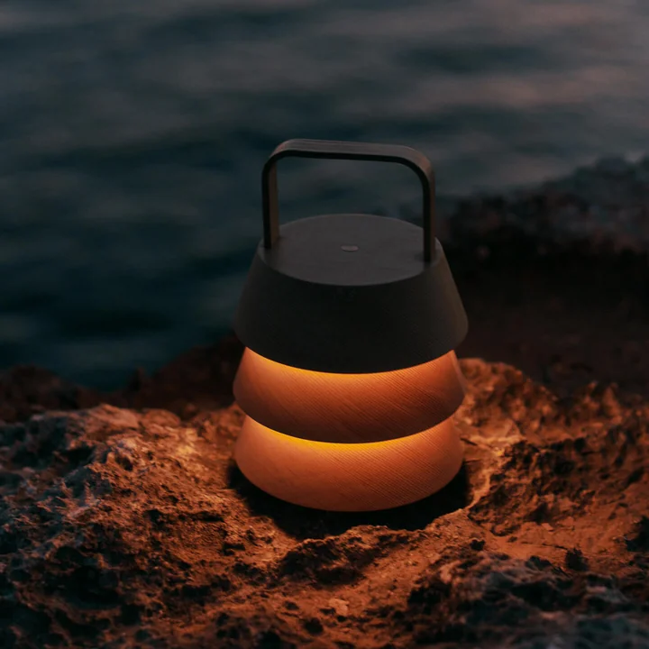 Ferm Living - Luver LED tafellamp met oplaadbare batterij, naturel