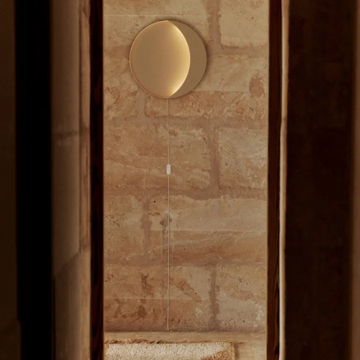 Ferm Living - Neba wandlamp, Ø 45,5 x H 3 cm, kasjmier