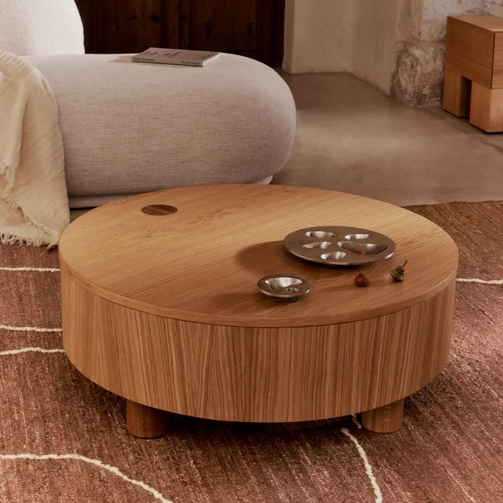 Ferm Living - Olles opbergtafel, eiken natuur