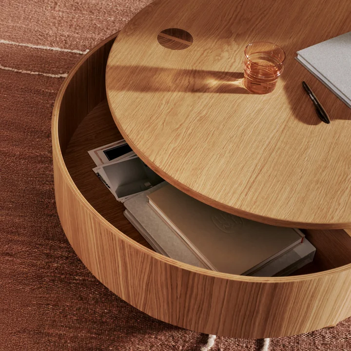 Ferm Living - Olles opbergtafel, eiken natuur