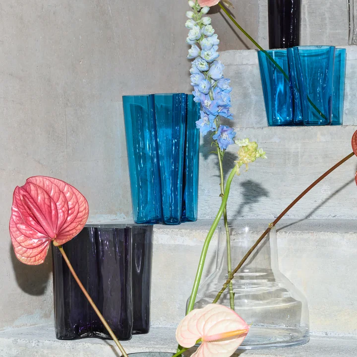 Iittala - Aalto Vaas Finlandia 251 mm, turquoise