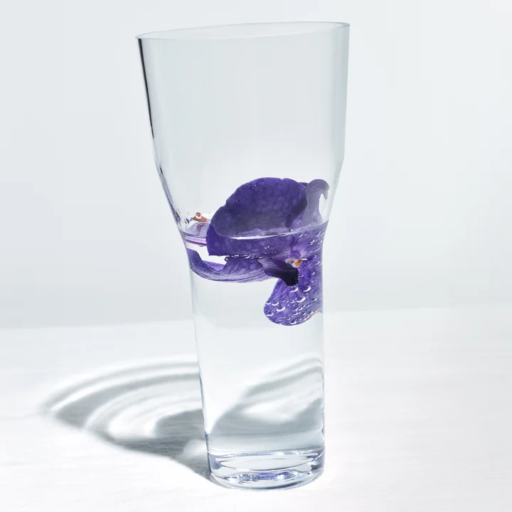 Iittala - Solare Hoge vaas, Ø 120 x 260 mm, staalgrijs