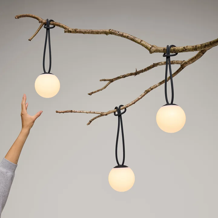 Fatboy - Bolleke Mini Hanglamp, antraciet (set van 3)