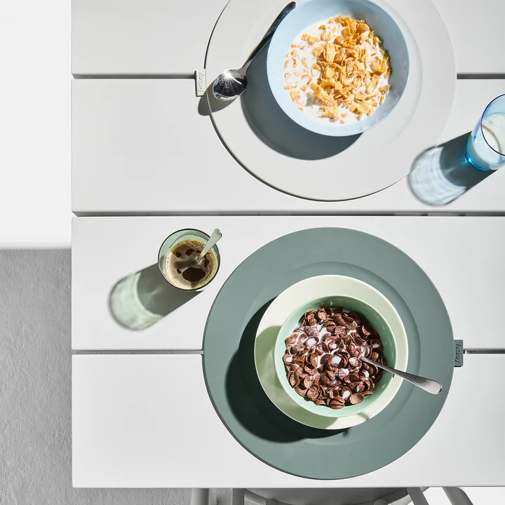 Fatboy - Place-we-met placemat, donker salie en lichtgrijs