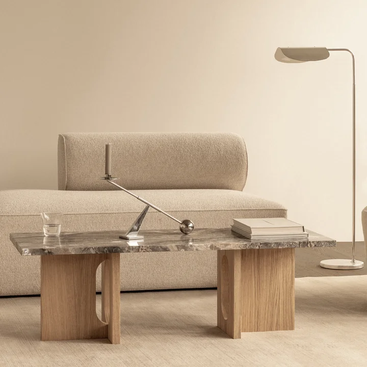 Audo - Androgyne Salontafel 120 x 45 cm, eiken naturel / Galaxy grijs