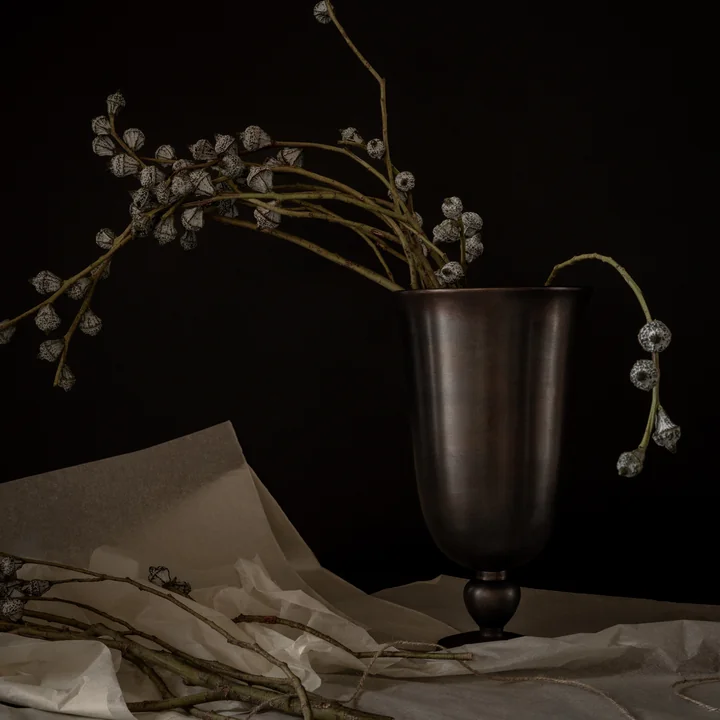 Audo - Pavot Vaas, h 28,7 cm, donkerbruin