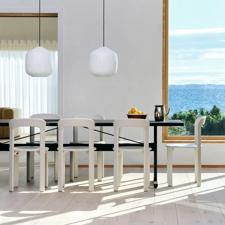 HAY - Rey Stoel, crèmewit (standaard glijders)