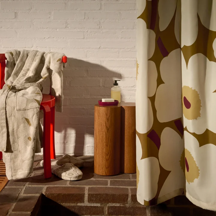 Marimekko - Unikko badkameraccessoireset, bordeauxrood