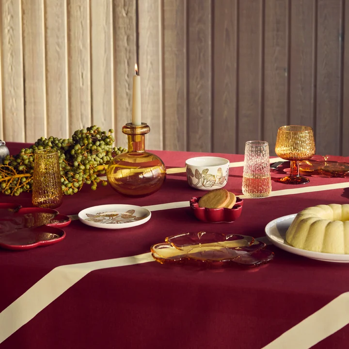 Marimekko - Syksy Wijnglas, 250 ml / Syksy Glas lang, 180 ml