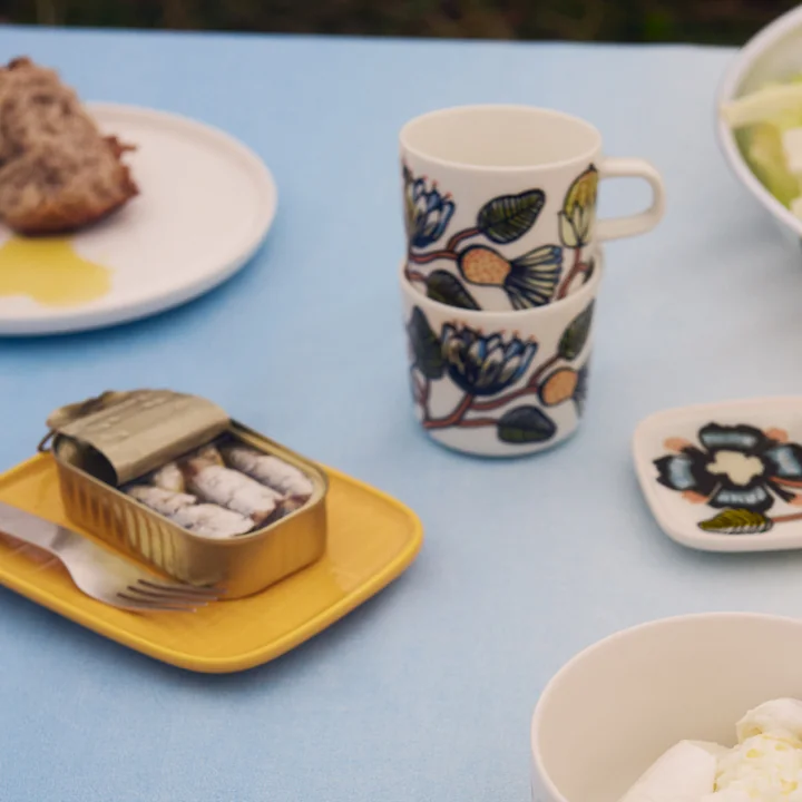 Marimekko - Tiiliskivi Dienblad, 15 x 12 cm, saffraan