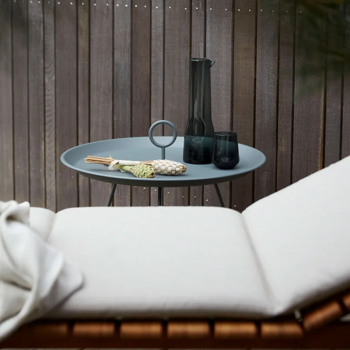 HOUE - EYELET Bijzettafel, Ø 45 cm, donkergrijs