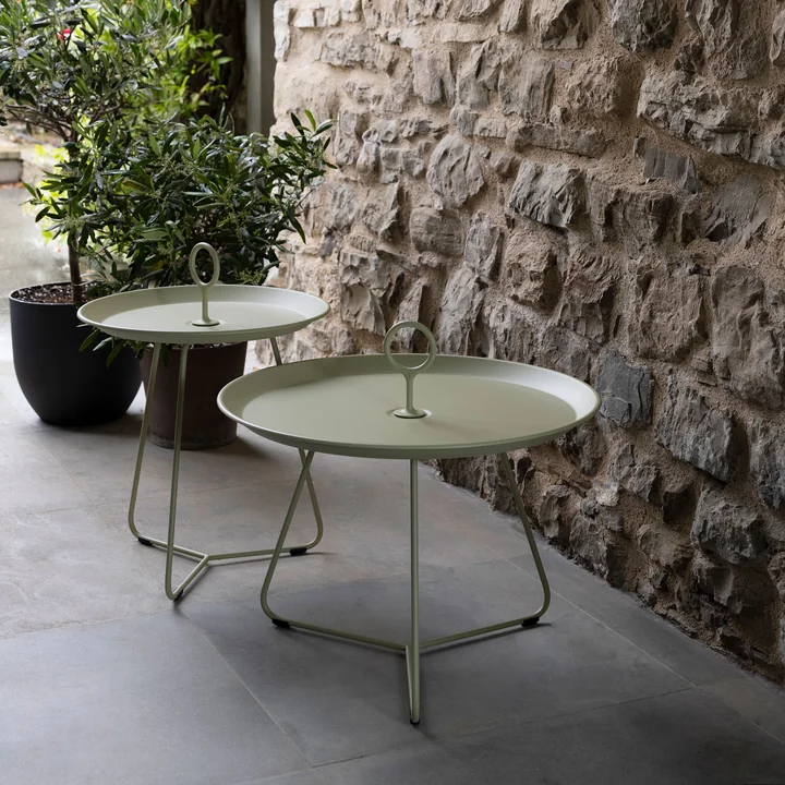 HOUE - EYELET Bijzettafel, Ø 45 cm, pistache