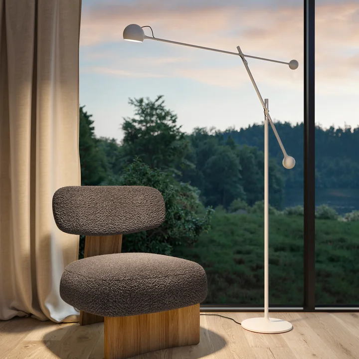 Artemide - IXA Vloerlamp LED, wit-grijs