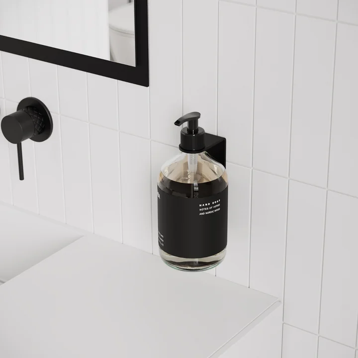 Nichba Design - Wandhouder voor zeep, zwart