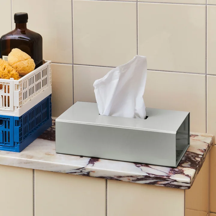 HAY - Kleur cosmetische tissuebox magnetisch, grijs