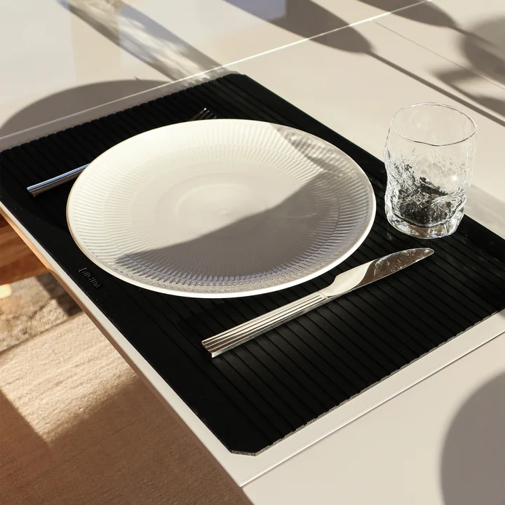 Nichba Design - Placemat, 33 x 45 cm, zwart