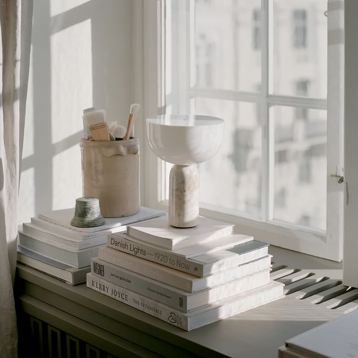 New Works - Kizu Portable LED tafellamp met oplaadbare batterij, kunis breccia