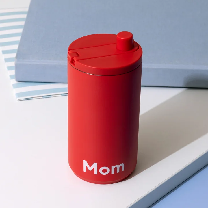 Design Letters - Travel Mok, 0.35 l, Mom / diepzeekoraal