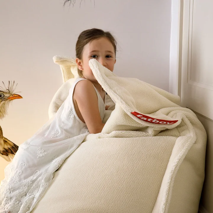 Fatboy - Original Slim Teddy zitzak, gebroken wit