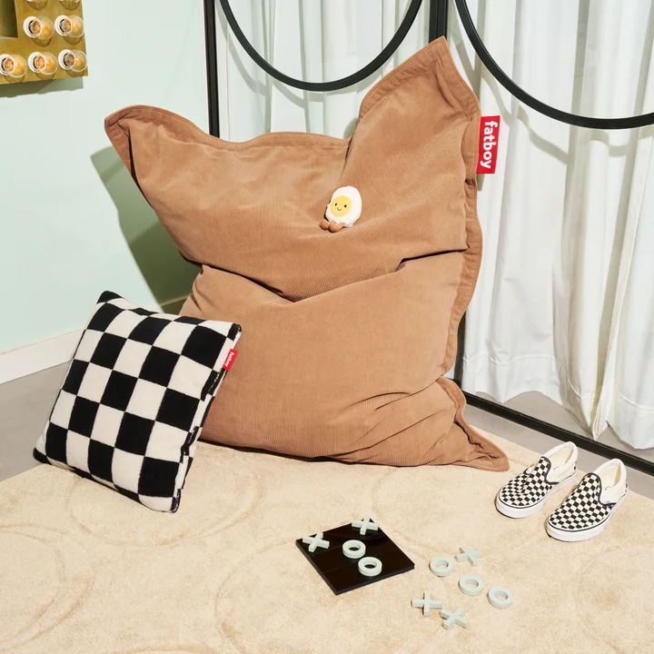 Fatboy - Gerecycled Original Slim koord zitzak, teddybeer