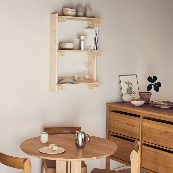 Form & Refine - Beam 3 wandplank, 60 x 90,5 cm, mat gelakt grenen