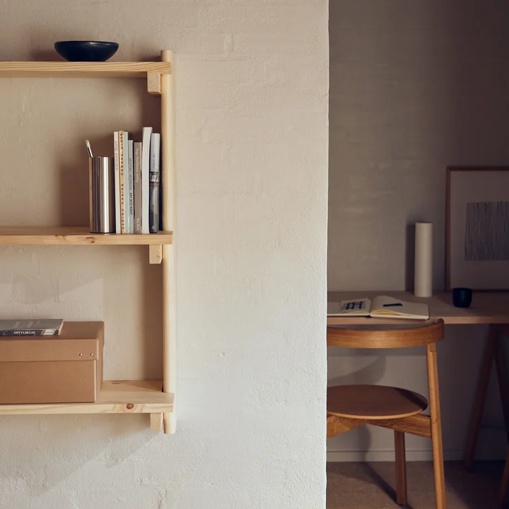 Form & Refine - Beam 3 wandplank, 60 x 90,5 cm, mat gelakt grenen