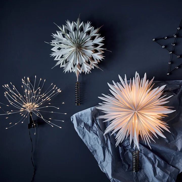 House Doctor - Alsta kerstboom ster, Ø 25 cm, wit/goud