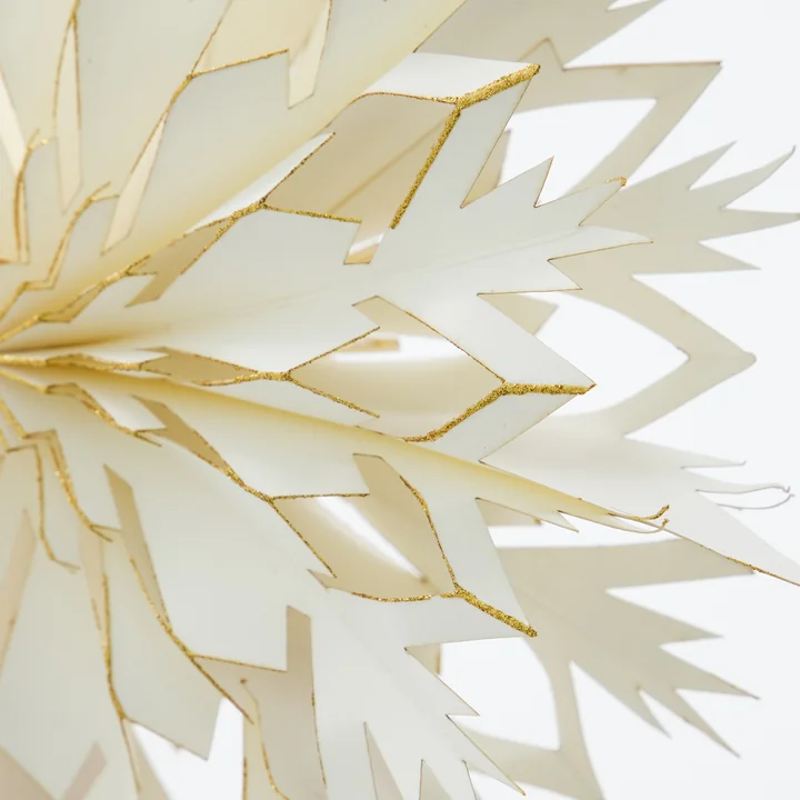 House Doctor - Alsta kerstboom ster, Ø 25 cm, wit/goud