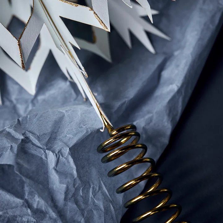 House Doctor - Alsta kerstboom ster, Ø 25 cm, wit/goud