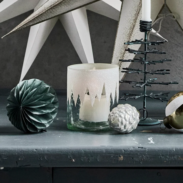 House Doctor - Cone Ornamenten, Ø 4 cm, antiek zilver