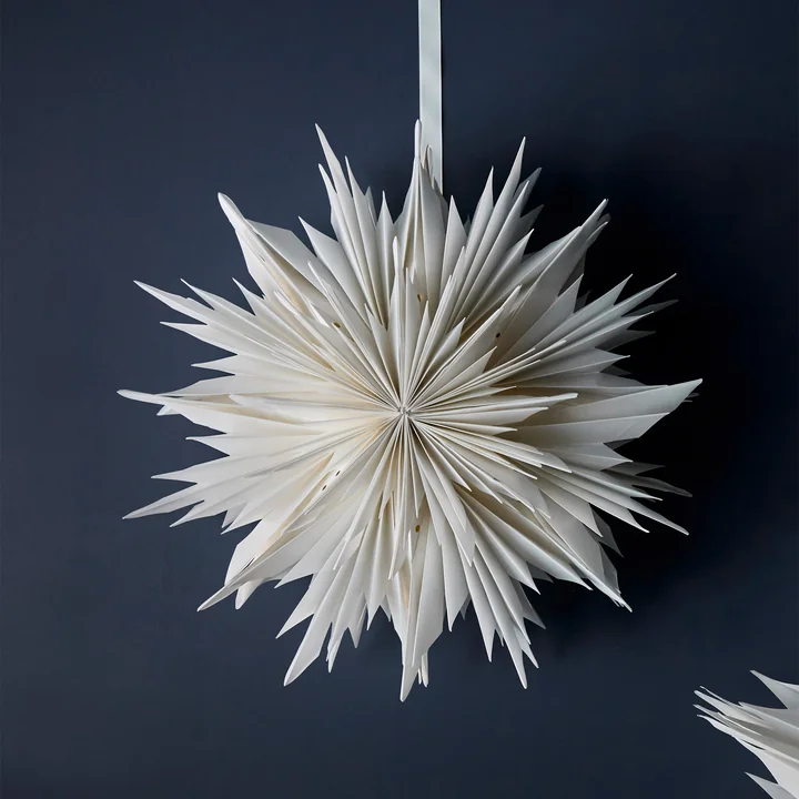 House Doctor - Dust Papieren kerstster, Ø 40 cm, gebroken wit