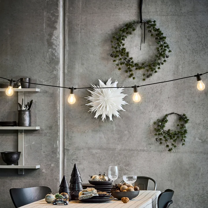 House Doctor - Dust Kerstster van papier, gebroken wit