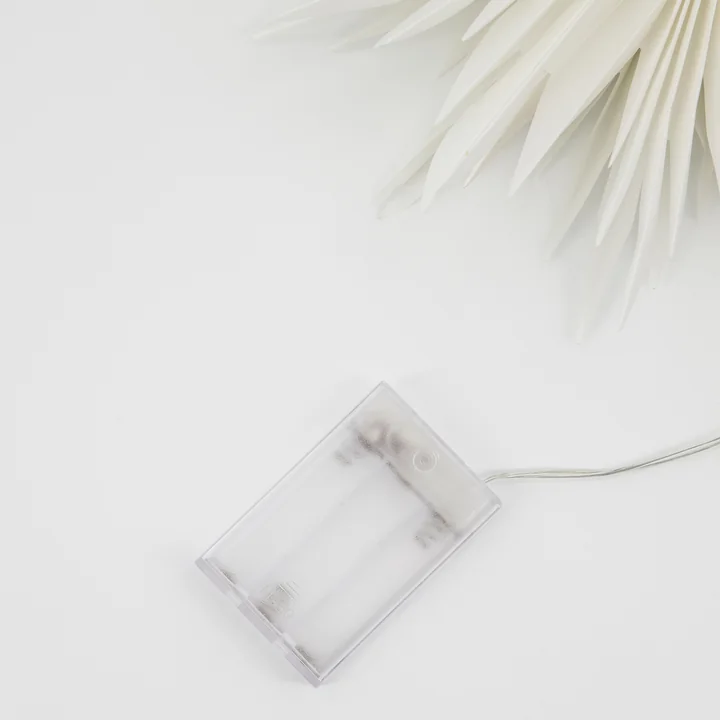 House Doctor - Gant, Top star LED kerstboomverlichting, wit / messing afwerking