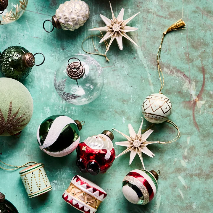 House Doctor - Mach Ornament, Ø 4 cm, mintgroen