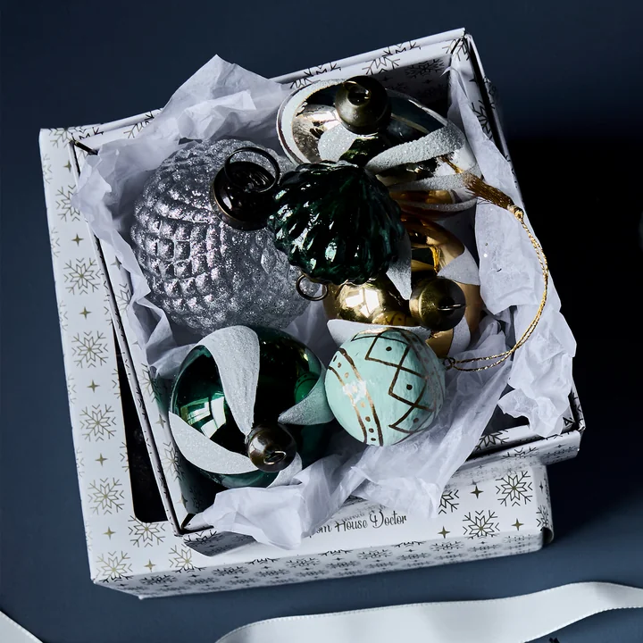 House Doctor - Mach Ornament, Ø 4 cm, mintgroen