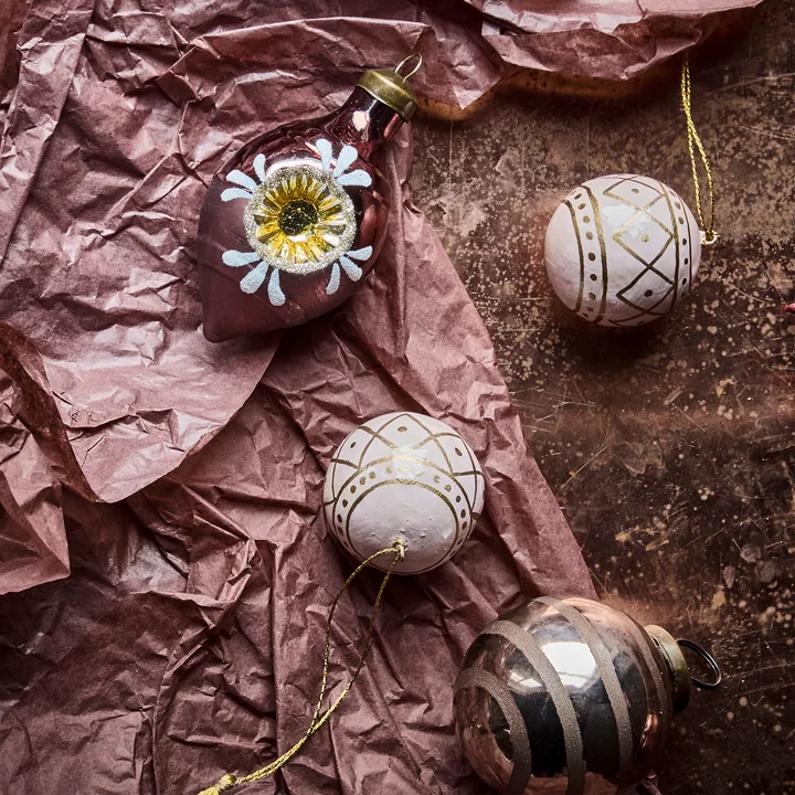 House Doctor - Mach Ornament, Ø 4 cm, roos