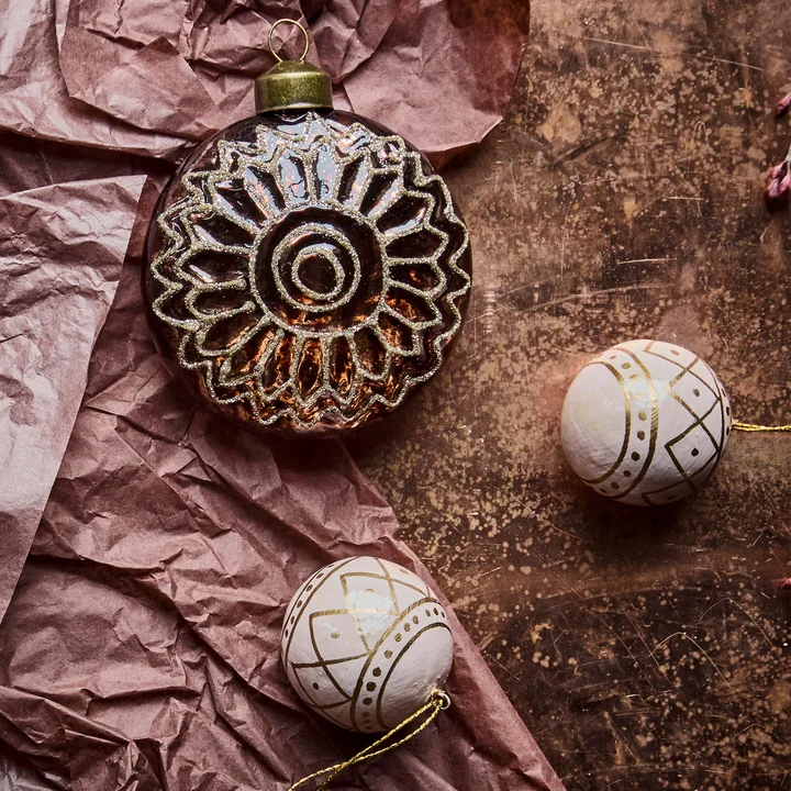 House Doctor - Mach Ornament, Ø 4 cm, roos