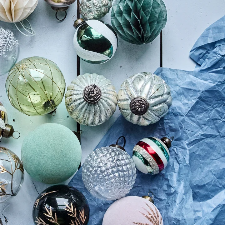 House Doctor - Rhomb Ornamenten, Ø 7,5 cm, antiek zilver