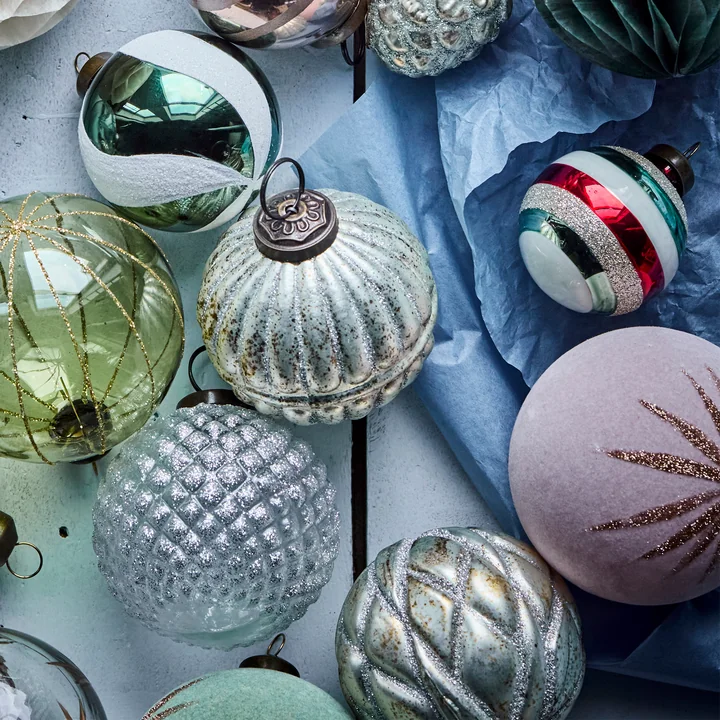 House Doctor - Rhomb Ornamenten, Ø 7,5 cm, antiek zilver