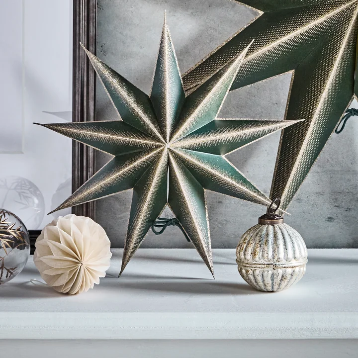 House Doctor - Rhomb Ornamenten, Ø 7,5 cm, antiek zilver