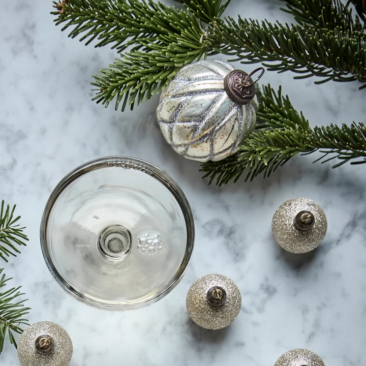 House Doctor - Rhomb Ornamenten, Ø 7,5 cm, antiek zilver