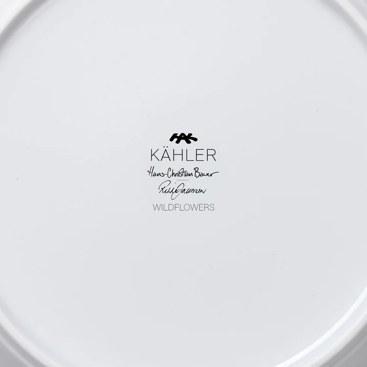 Hammershøi Summer, bord, Ø 22 cm, wilde bloemen van Kähler Design