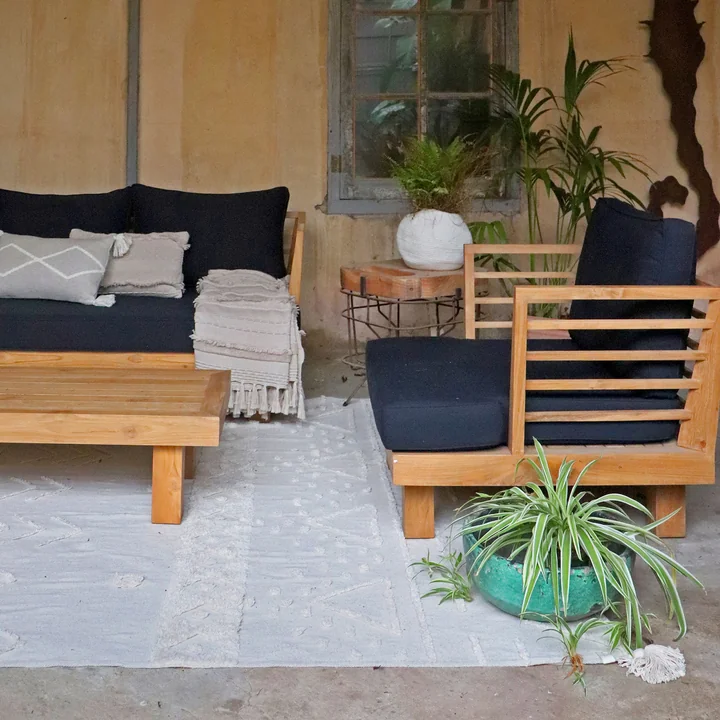 Lorena Canals - Tribu vloerkleed, 200 cm x 300 cm, naturel