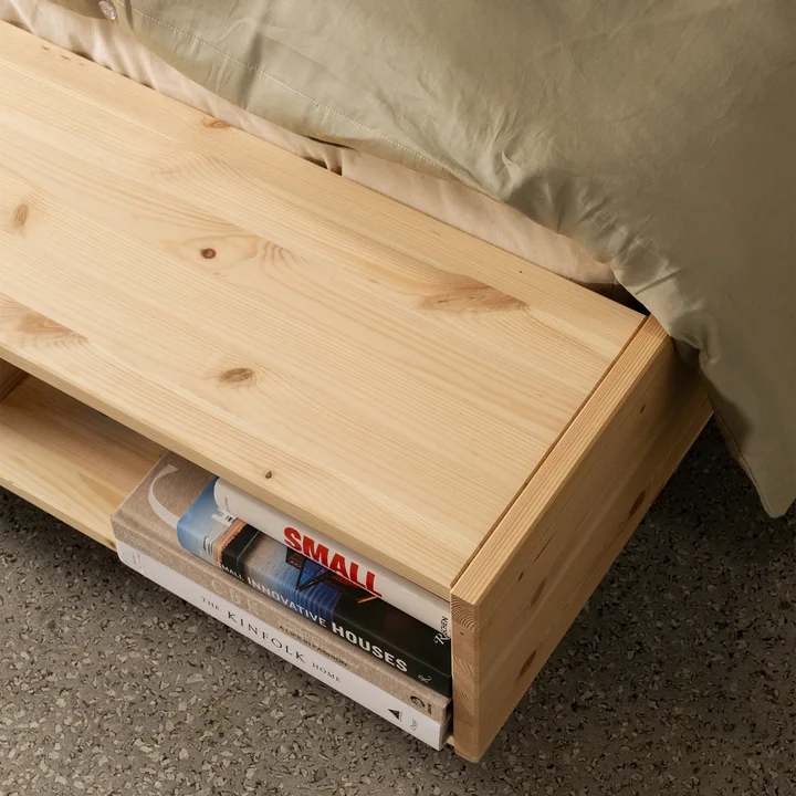 Karup Design - Merge Bed, 140 x 200 cm, natuurlijk grenen