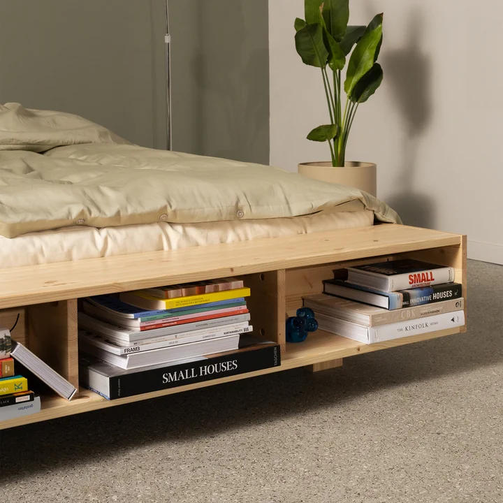 Karup Design - Merge Bed, 140 x 200 cm, natuurlijk grenen