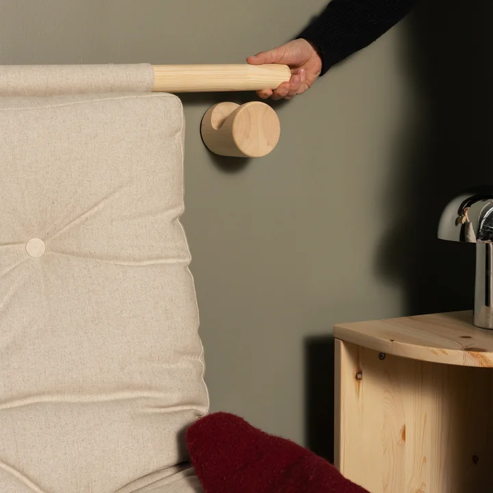 Karup Design - Hooked 135 Slaapbank incl. Bravo matras 135 x 200 cm, linnen