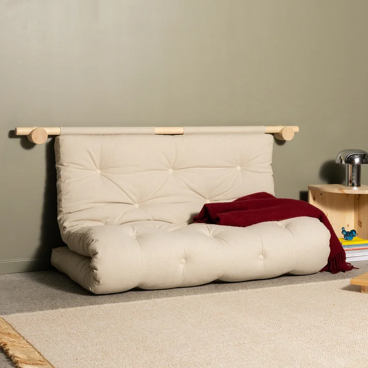 Karup Design - Hooked 135 Slaapbank incl. Bravo matras 135 x 200 cm, linnen