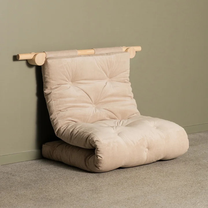 Karup Design - Hooked 75 Slaapbank incl. Bravo matras 75 x 200 cm, ivoor