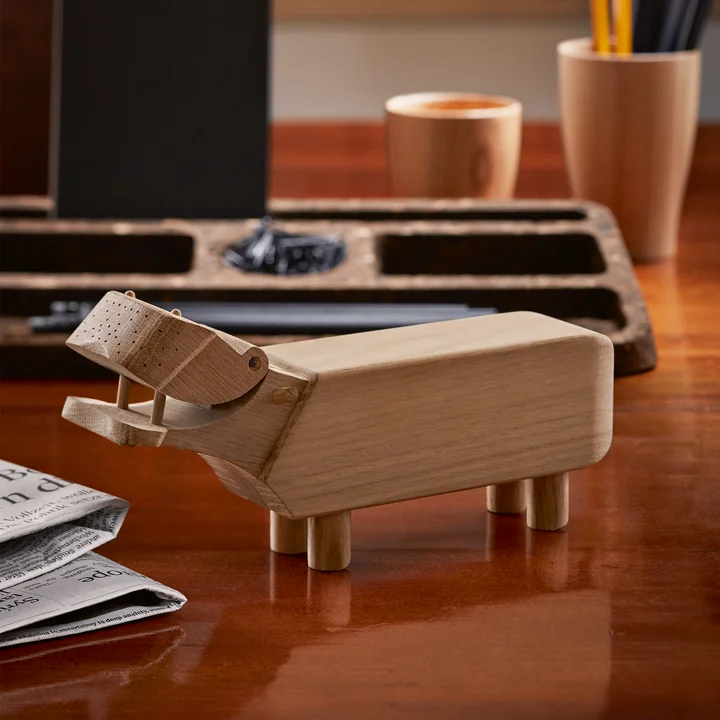 Kay Bojesen - Houten nijlpaard, natuurlijk eiken