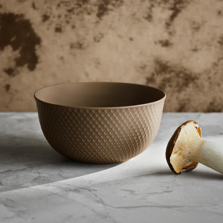 Lyngby Porcelæn - Rhombe Schaal Ø 1 7. 5 cm, klei